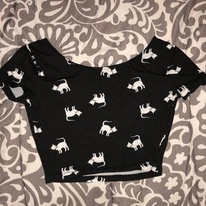 Cat Crop Top